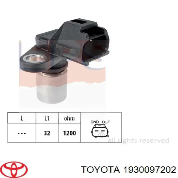 1930097202 Toyota Датчик розподільного вала