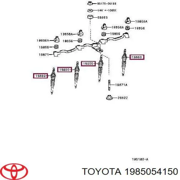 Свіча накалу Toyota 1985054150 ціна, від 9.54 USD