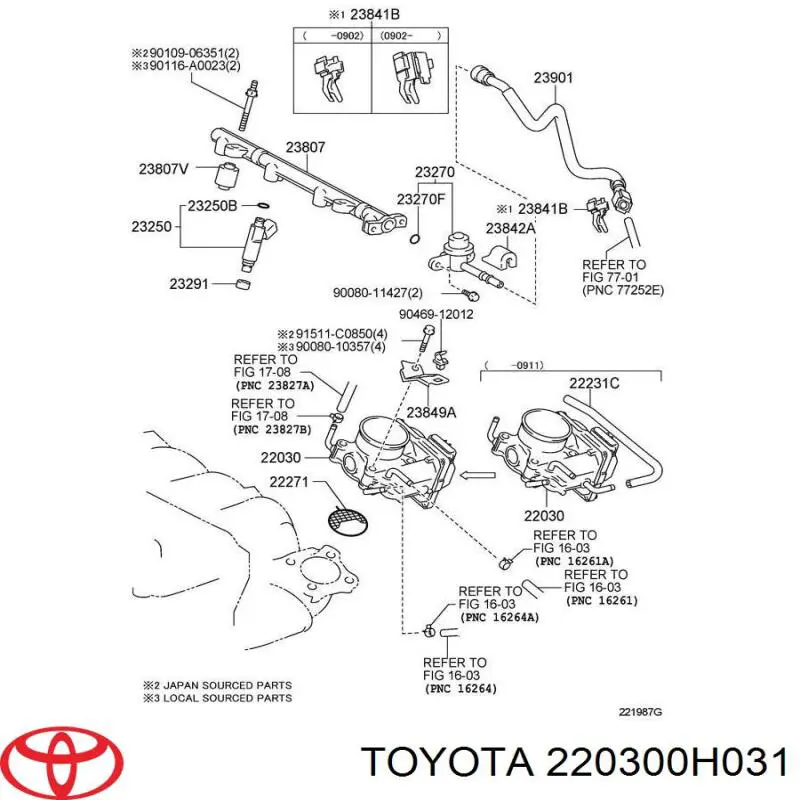 Дросільна заслінка в зборі Toyota Previa (ACR50) (Тойота Превія)