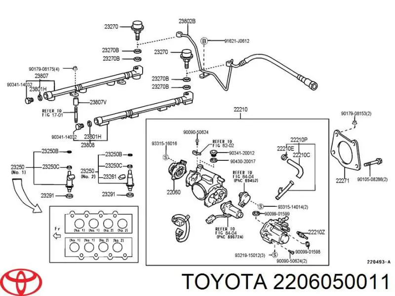 Регулятор дросельної заслінки Toyota 2206050011 ціна, від 225.32 USD