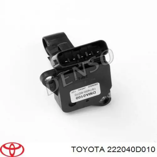 222040D010 Toyota датчик потоку (витрати повітря, витратомір MAF - (Mass Airflow))