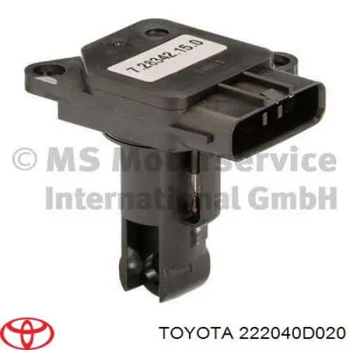 Датчик масової витрати повітря Toyota 222040D020 ціна, від 25.42 USD