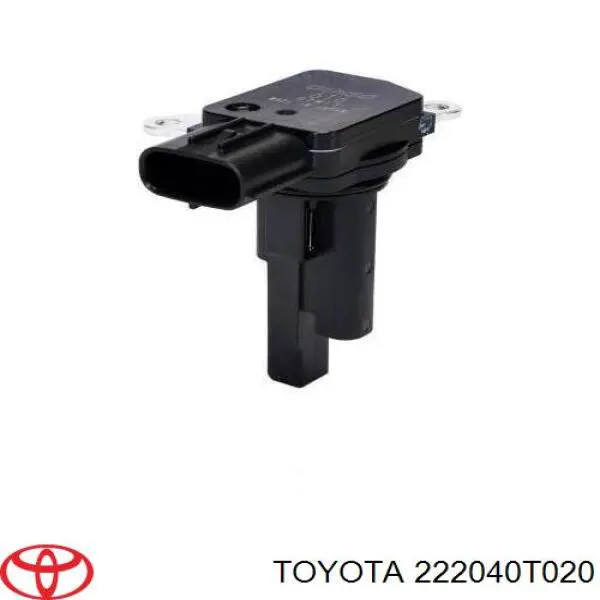 222040T020 Toyota датчик потоку (витрати повітря, витратомір MAF - (Mass Airflow))