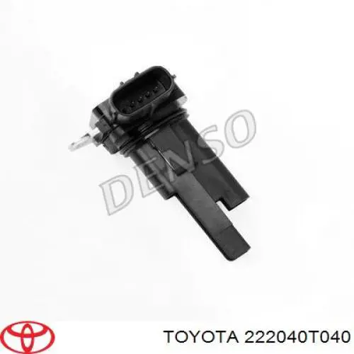 222040T040 Toyota датчик потоку (витрати повітря, витратомір MAF - (Mass Airflow))