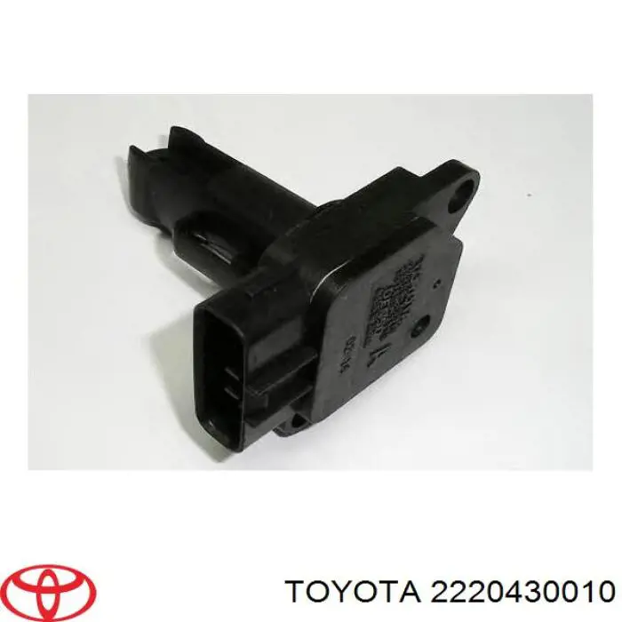 2220430010 Toyota датчик потоку (витрати повітря, витратомір MAF - (Mass Airflow))