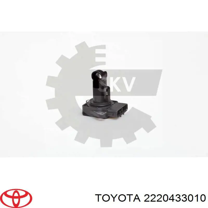 2220433010 Toyota датчик потоку (витрати повітря, витратомір MAF - (Mass Airflow))