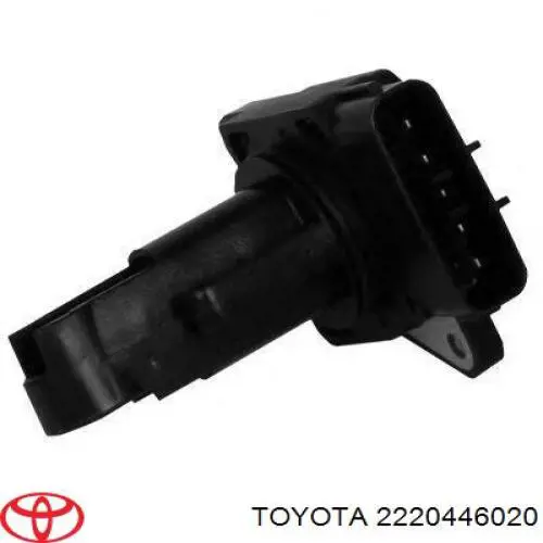 2220446020 Toyota датчик потоку (витрати повітря, витратомір MAF - (Mass Airflow))