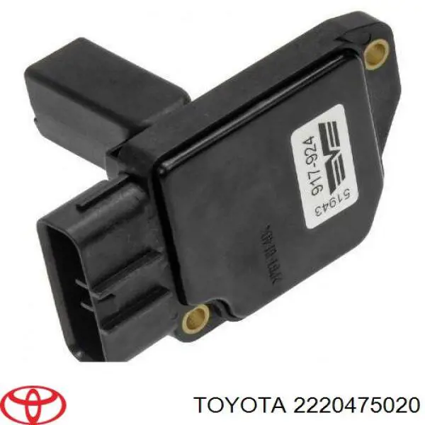2220475020 Toyota датчик потоку (витрати повітря, витратомір MAF - (Mass Airflow))