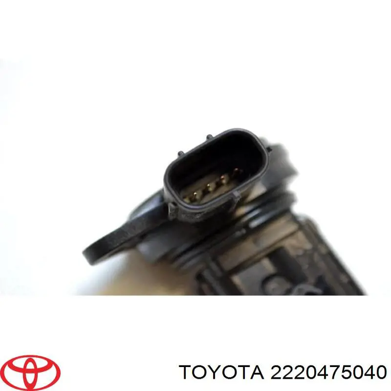 2220475040 Toyota датчик потоку (витрати повітря, витратомір MAF - (Mass Airflow))