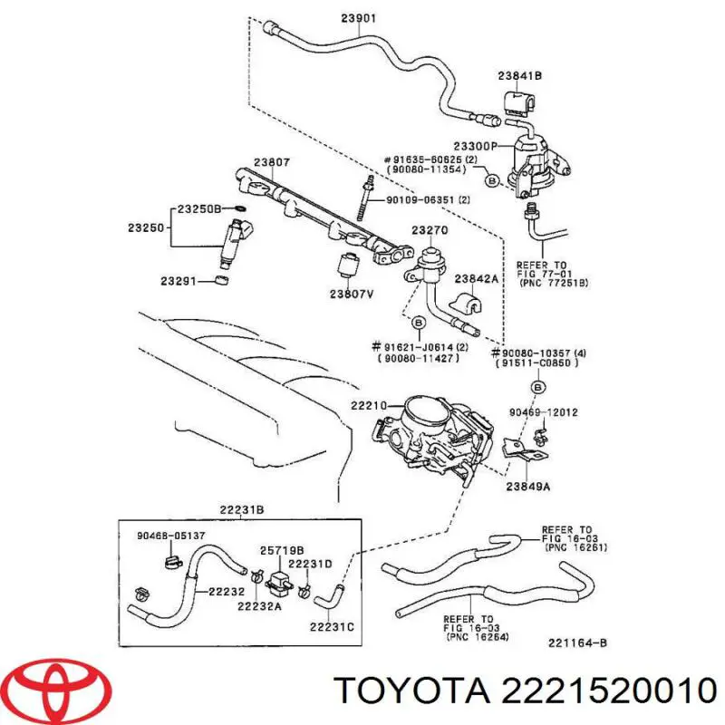 Прокладка клапана / регулятора холостого ходу Toyota 2221520010 ціна, від 3.17 USD