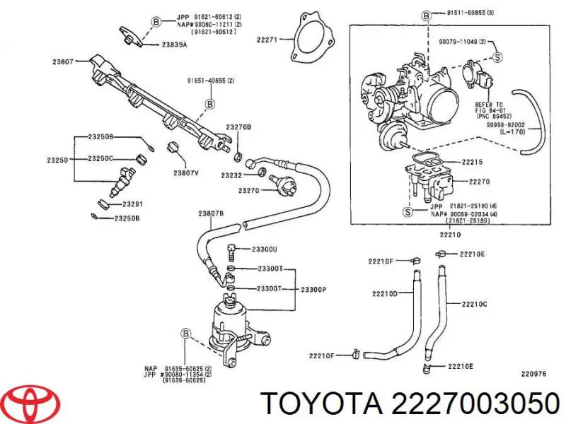 2227003050 Toyota 