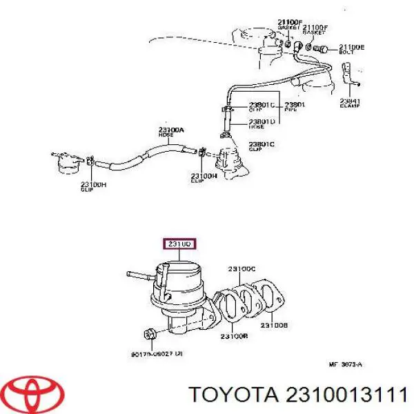2310013111 Toyota насос паливний високого тиску (пнвт - DIESEL)