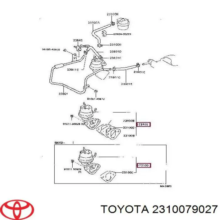 2310079027 Toyota насос паливний високого тиску (пнвт - DIESEL)
