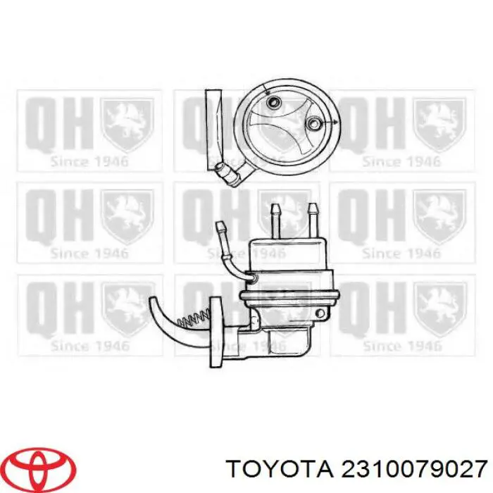 Паливний насос високого тиску 2310079027 Toyota