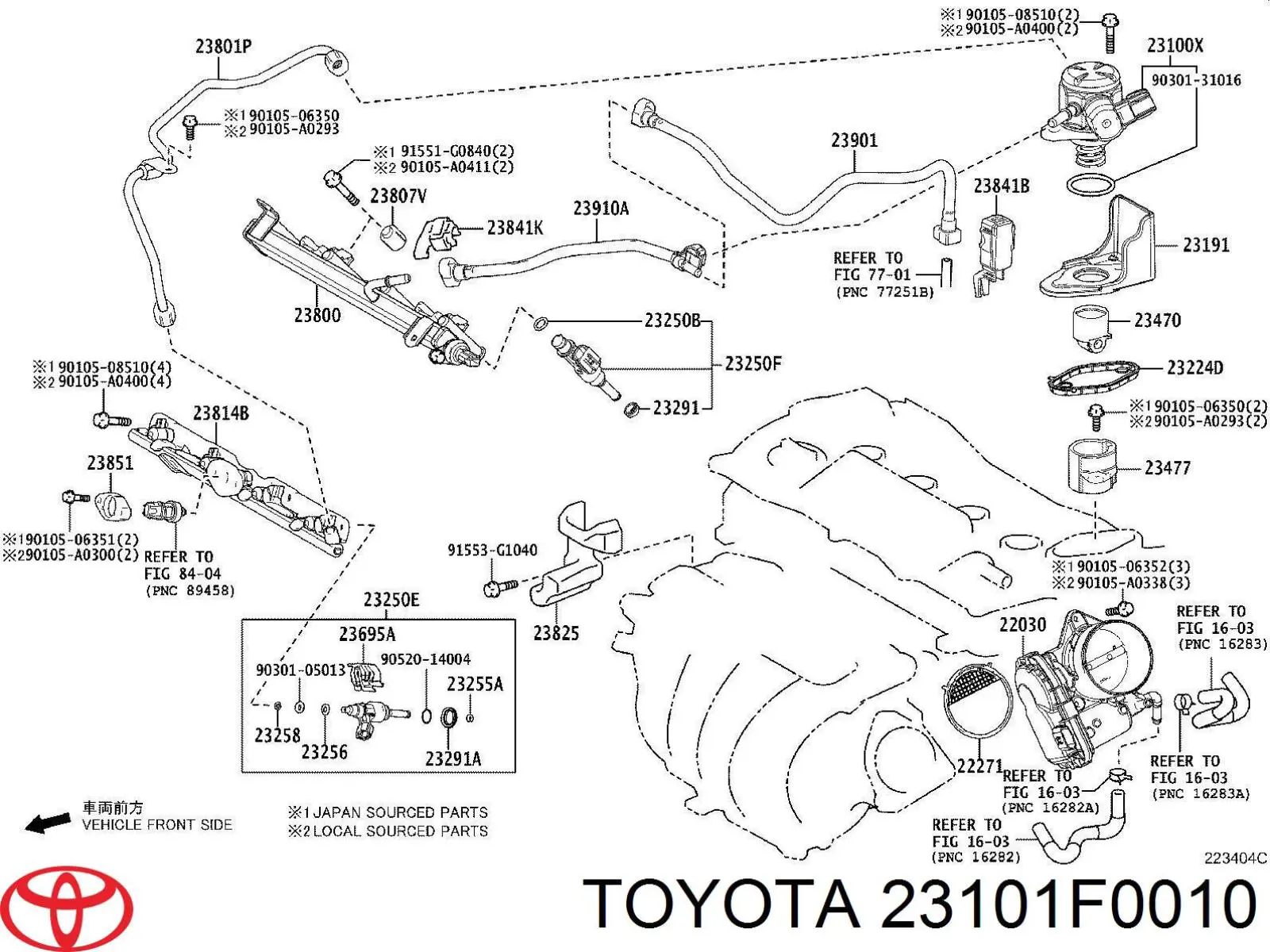 Насос паливний високого тиску Toyota 23101F0010 ціна, від 73.20 USD