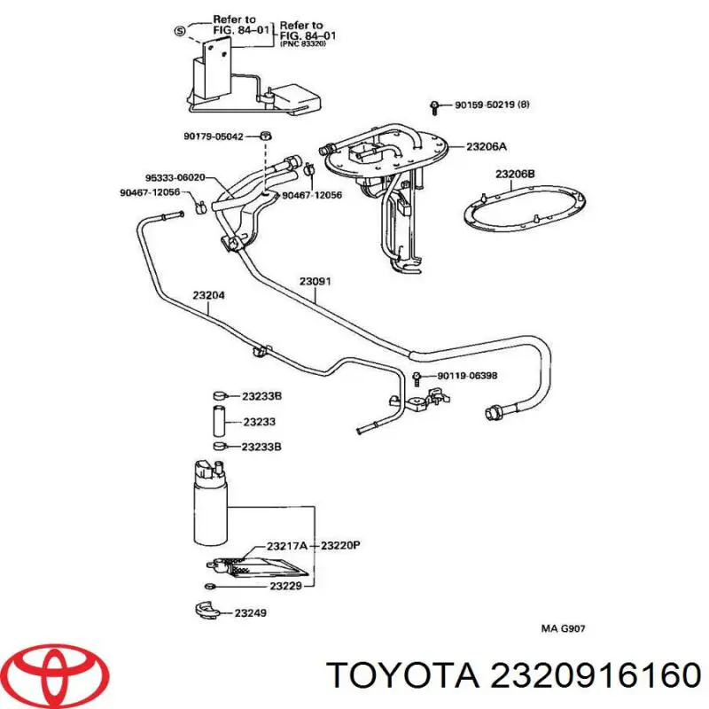 Форсунка паливна Toyota 2320916160 ціна, від 42.33 USD