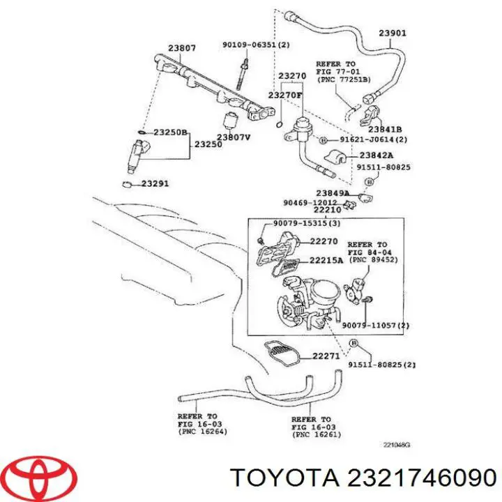 Фільтр-сітка бензонасосу 2321746090 Toyota