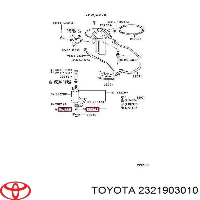  2321903010 Toyota