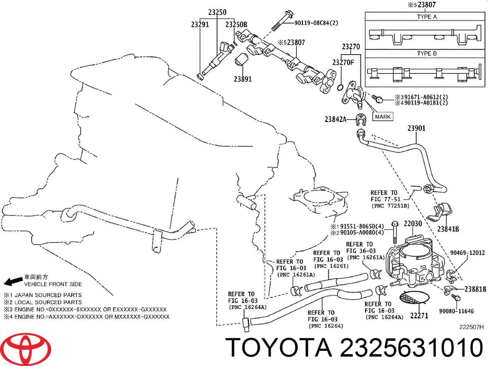  2325631010 Toyota