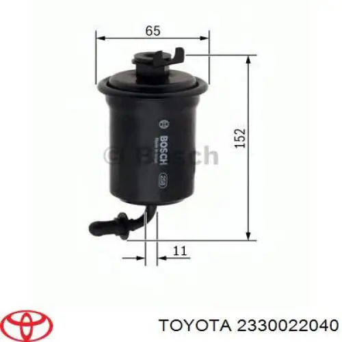 Фільтр тонкого очищення палива Toyota 2330022040 ціна, від 8.41 USD