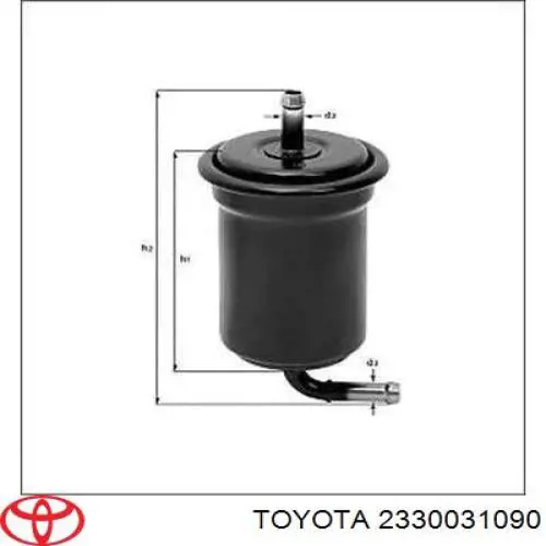 Купити 2330031090 Toyota Фільтр-відстійник палива грубої очистки