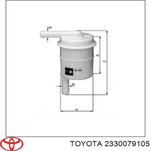 Паливний фільтр 2330079105 Toyota