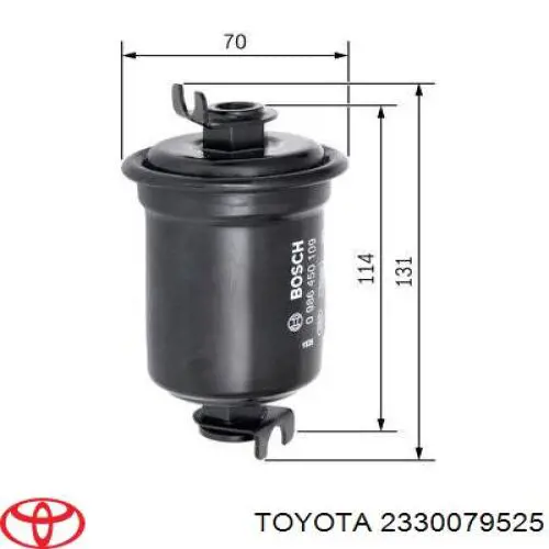 Купити 2330079525 Toyota Фільтр-відстійник палива грубої очистки