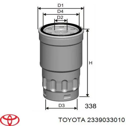 2339033010 Toyota фільтр паливний