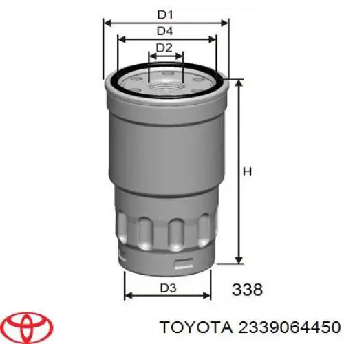 2339064450 Toyota фільтр паливний
