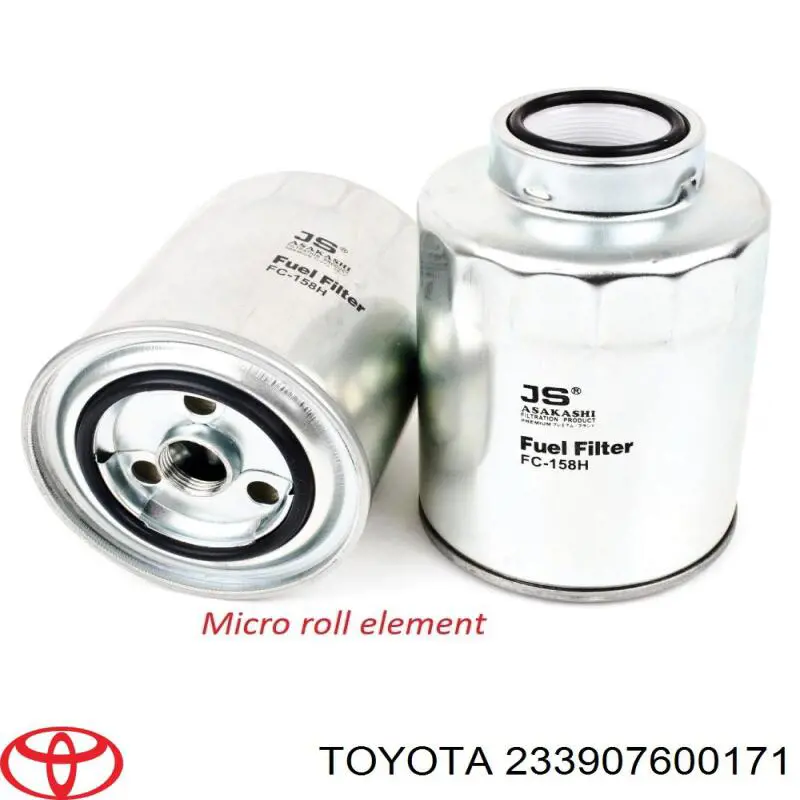 Фільтр тонкого очищення палива Toyota 233907600171 ціна, від 13.00 USD