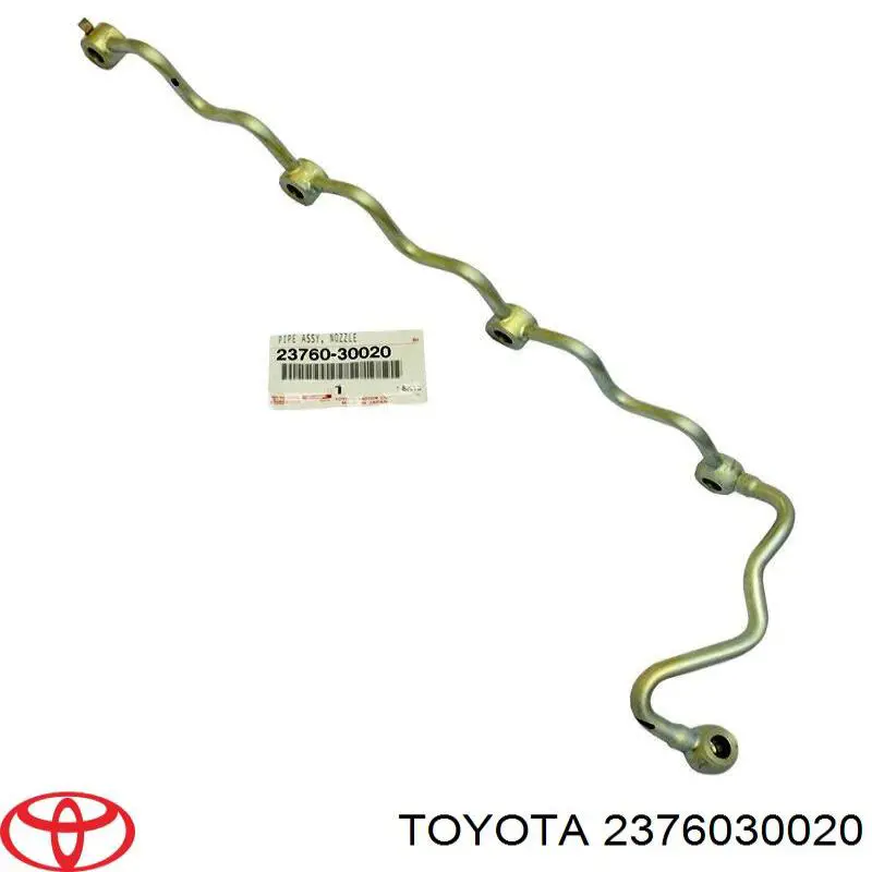 2376030020 Toyota трубка паливна, зворотня від форсунок