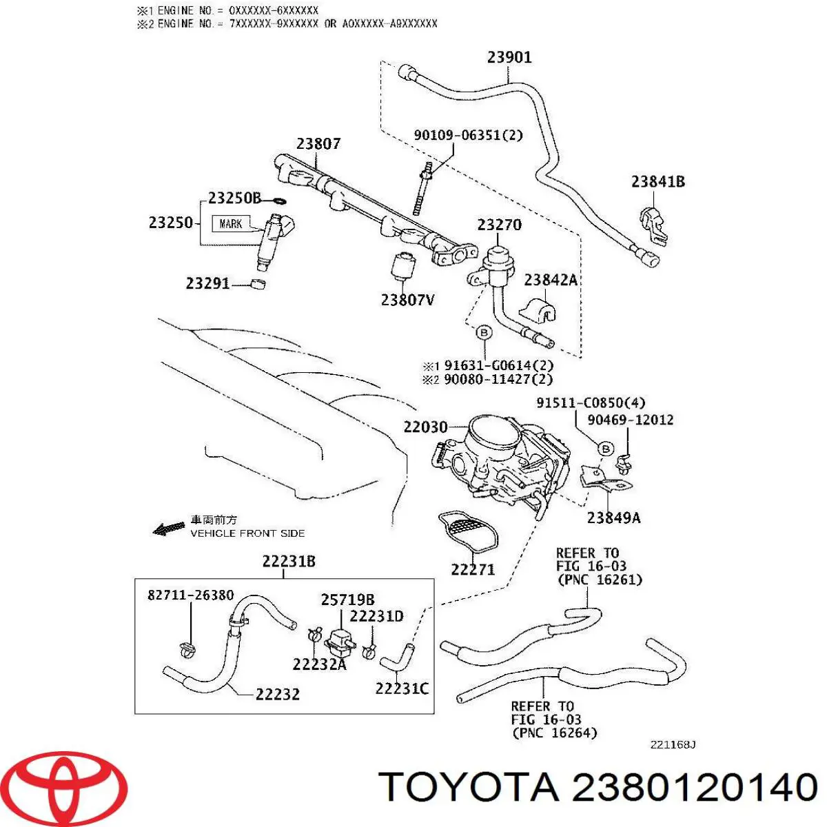  Toyota 2380120140 ціна, від 63.34 USD