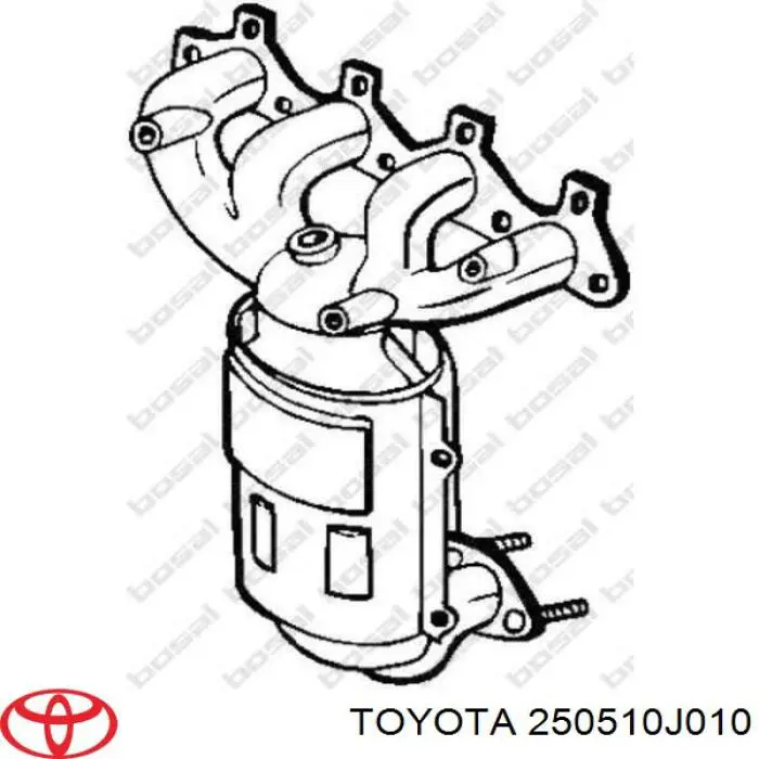 Конвертор-каталізатор (каталітичний нейтралізатор) Toyota 250510J010 ціна, від 281.81 USD