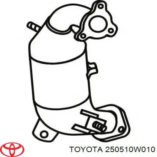 Конвертор-каталізатор (каталітичний нейтралізатор) Toyota 250510W010 ціна, від 380.93 USD