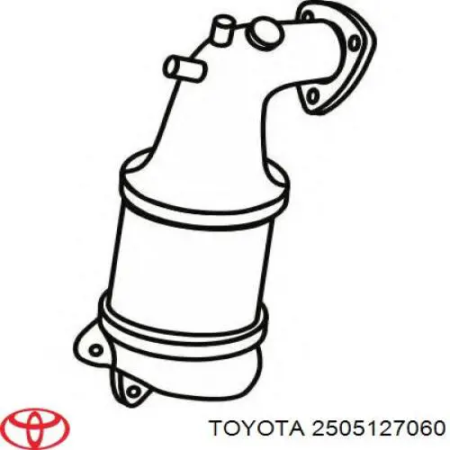 2505127060 Toyota Каталітичний нейтралізатор відпрацьованих газів
