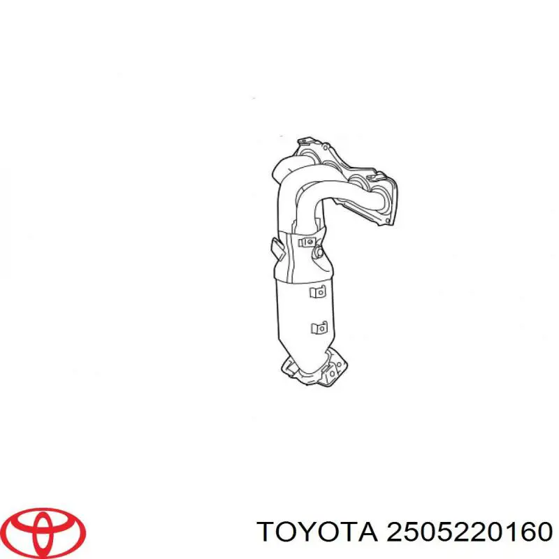 Колектор випускний, лівий Toyota Camry (V30) (Тойота Камрі)