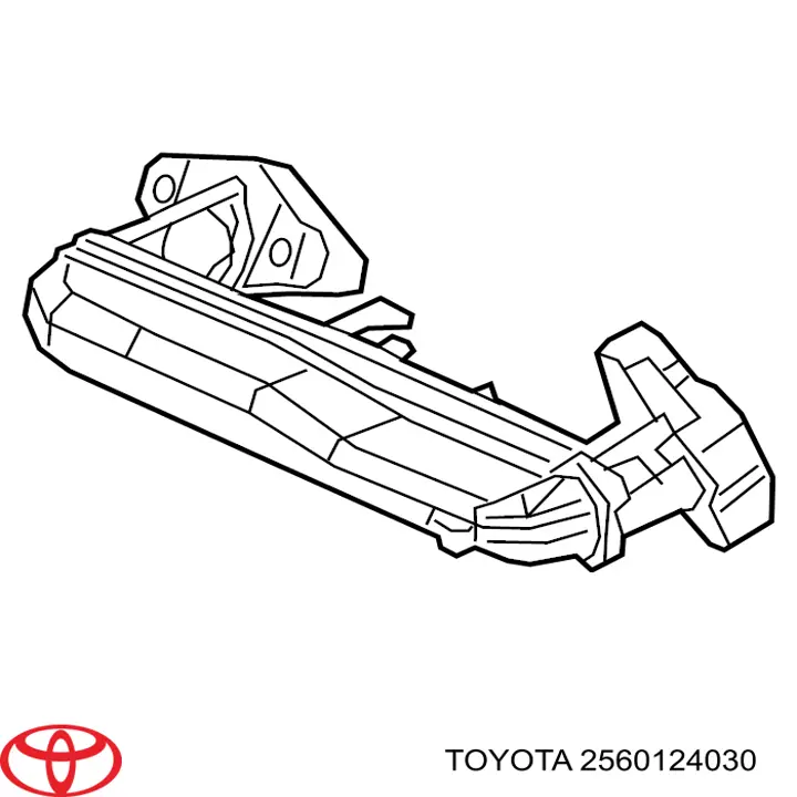 2560124030 Toyota Патрубок системи рециркуляції ВГ