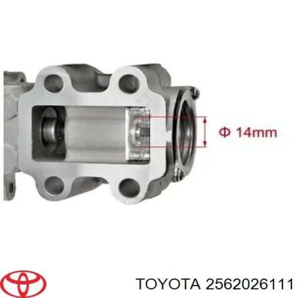 2562026111 Toyota клапан egr, рециркуляції газів
