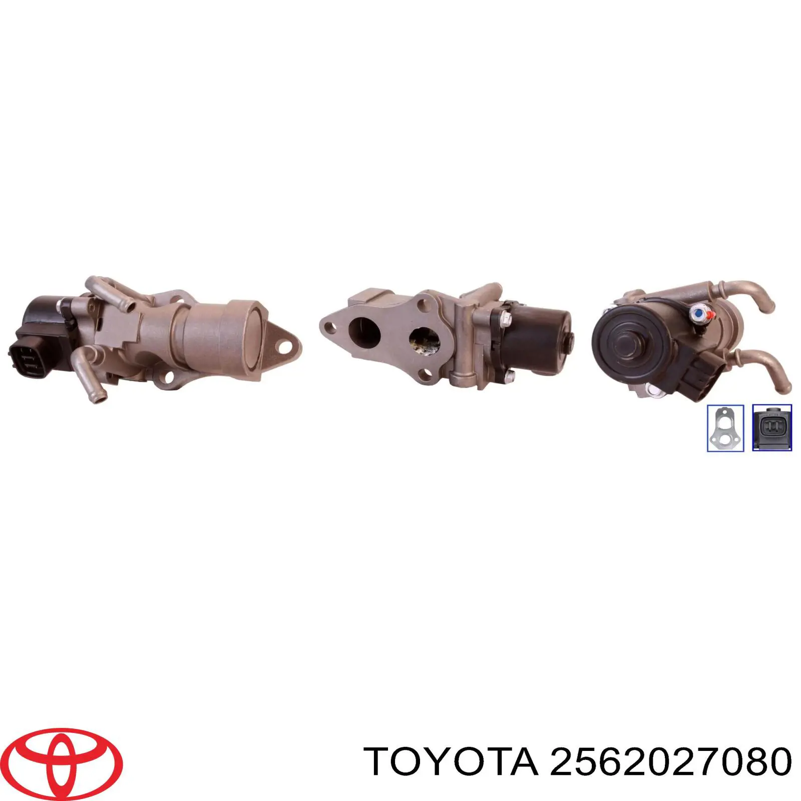 2562027080 Toyota клапан egr, рециркуляції газів