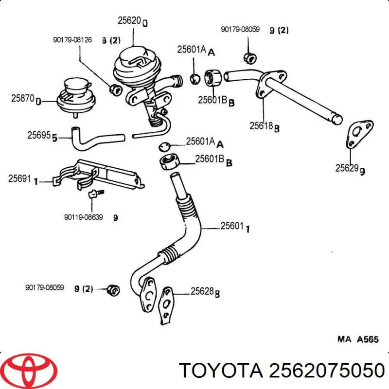  2562075050 Toyota