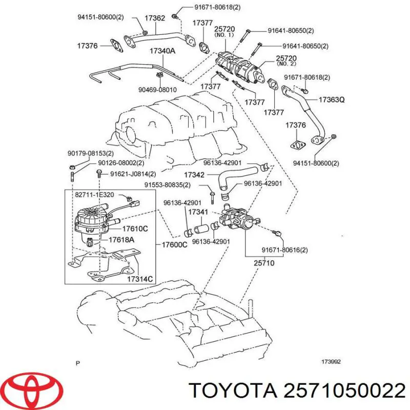  Toyota 2571050022 ціна, від 183.84 USD