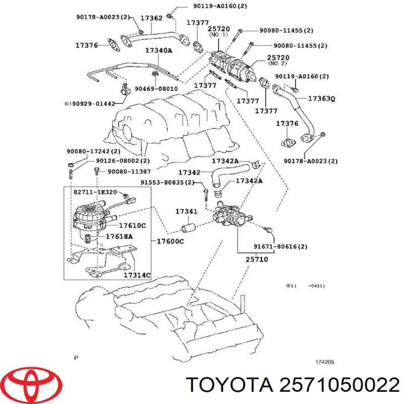 2571050022 Toyota 