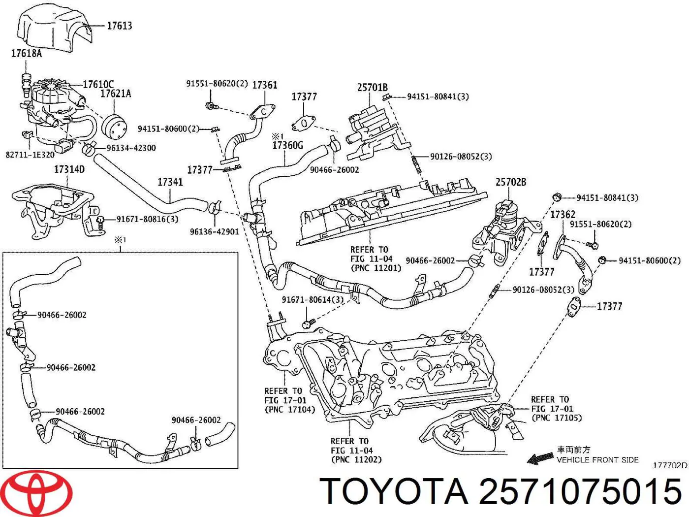 2571075015 Toyota 