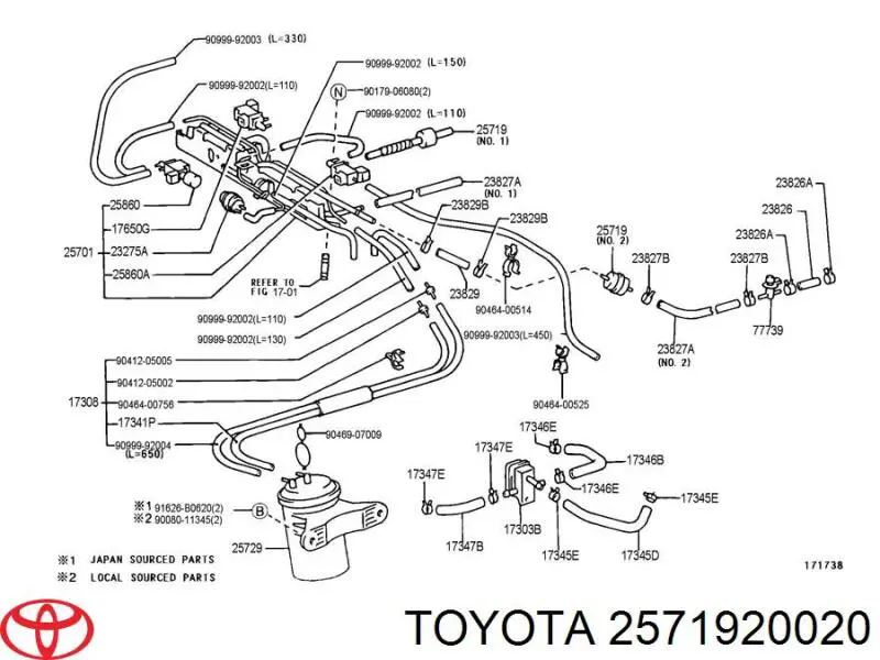 2571920020 Toyota 