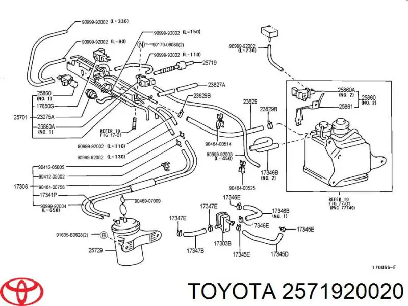  Toyota 2571920020 ціна, від 63.35 USD