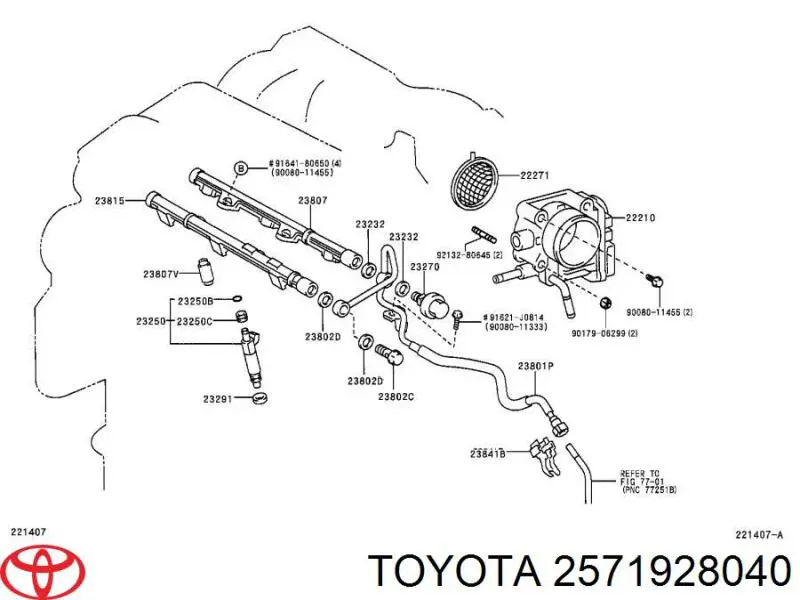 2571928040 Toyota 