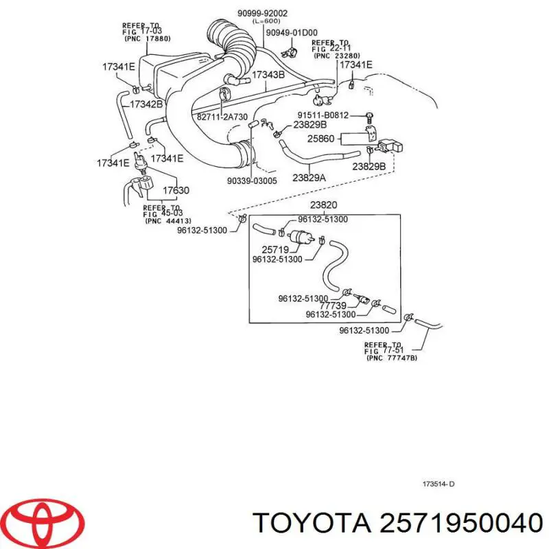 2571950040 Toyota 