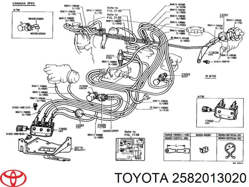 2582013020 Toyota 