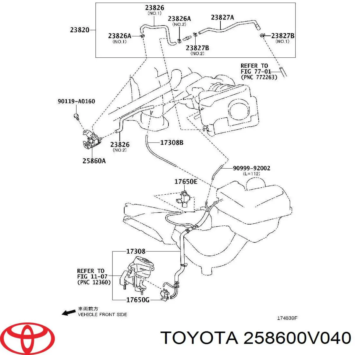  258600V040 Toyota