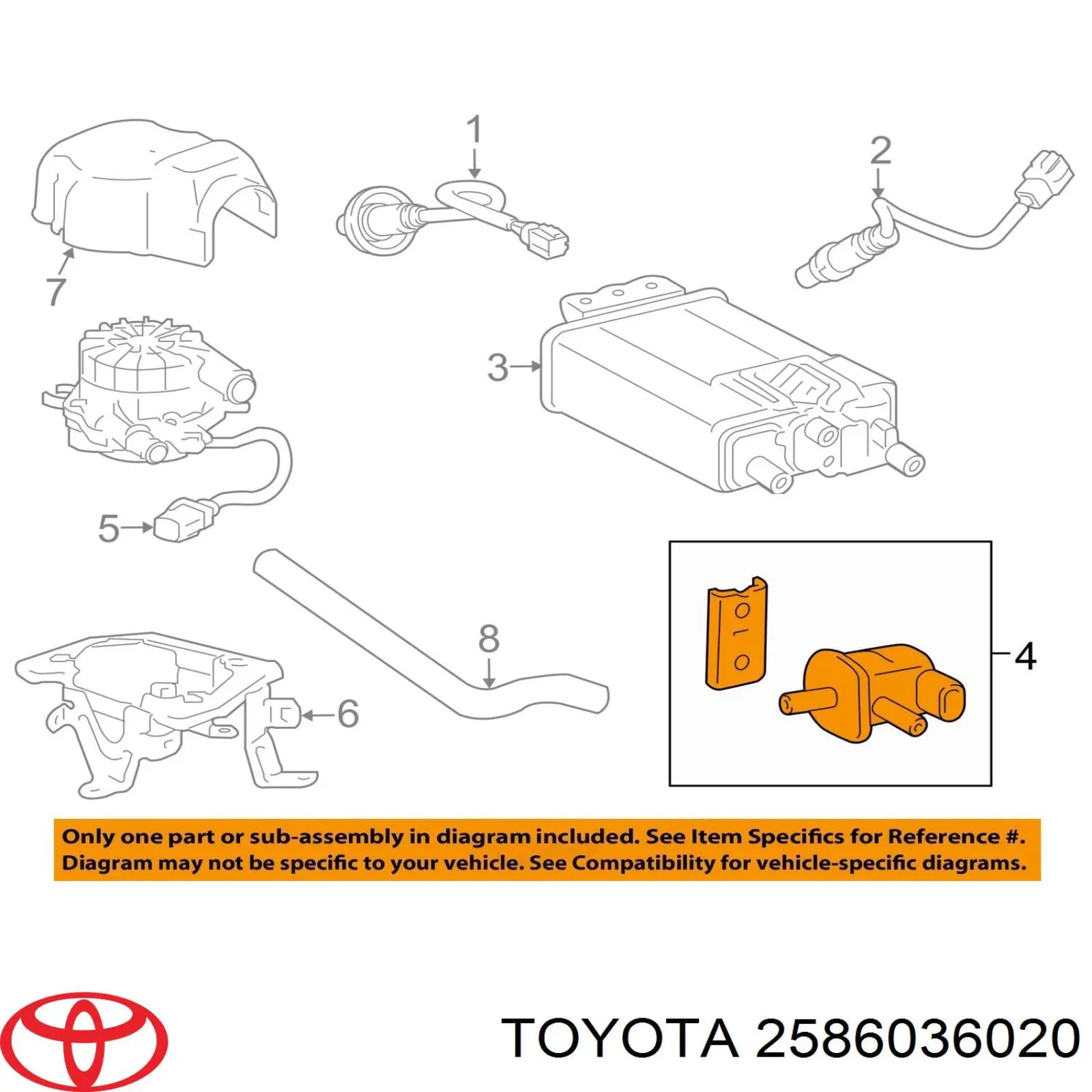  2586036020 Toyota